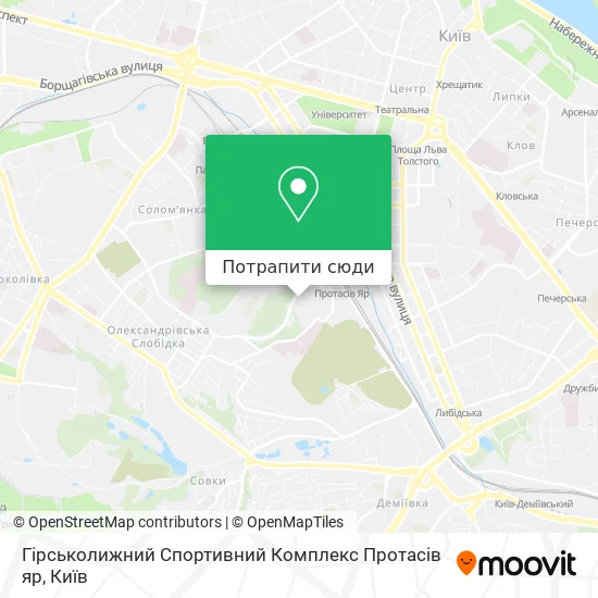 Карта Гірськолижний Спортивний Комплекс Протасів яр