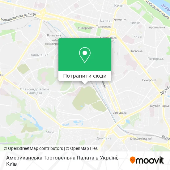 Карта Американська Торговельна Палата в Україні