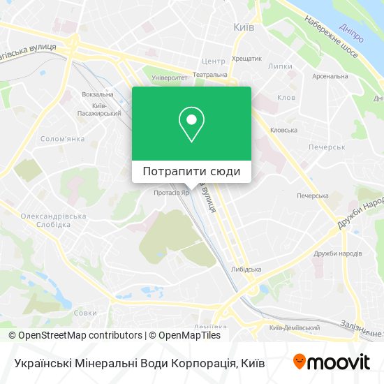 Карта Українські Мінеральні Води Корпорація