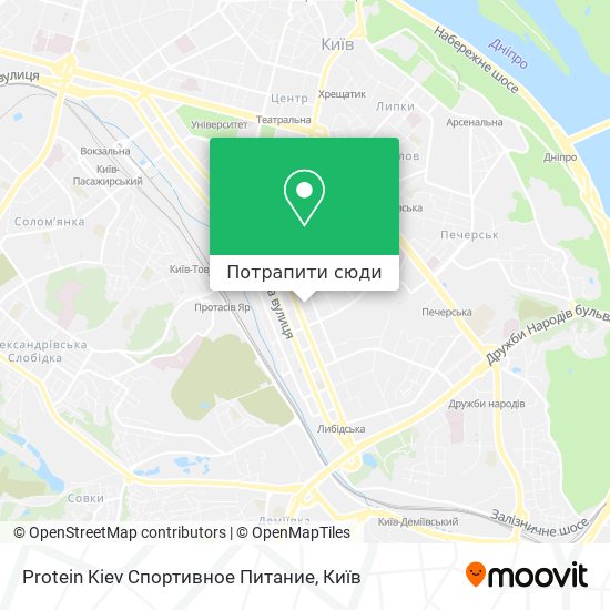 Карта Protein Kiev Спортивное Питание