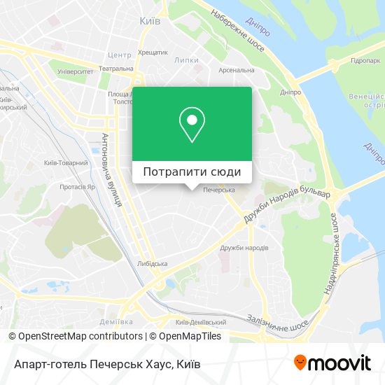 Карта Апарт-готель Печерськ Хаус