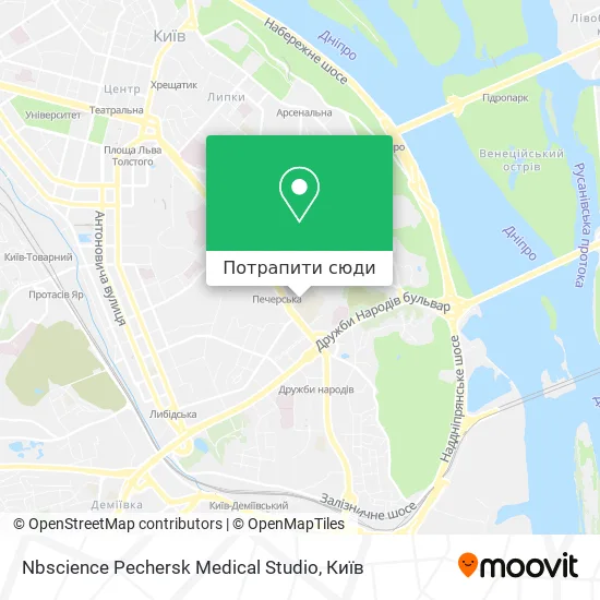Карта Nbscience Pechersk Medical Studio