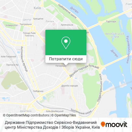 Карта Державне Підприємство Сервісно-Видавничий центр Міністерства Доходів І Зборів України
