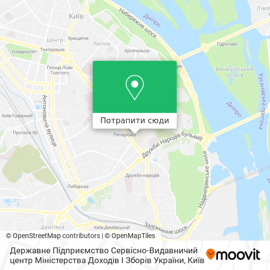 Карта Державне Підприємство Сервісно-Видавничий центр Міністерства Доходів І Зборів України