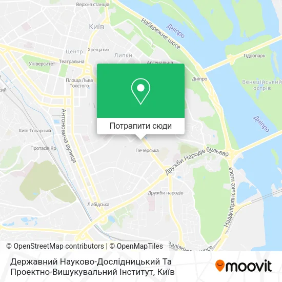 Карта Державний Науково-Дослідницький Та Проектно-Вишукувальний Інститут