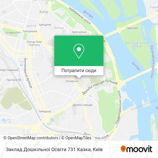 Карта Заклад Дошкільної Освіти 731 Казка