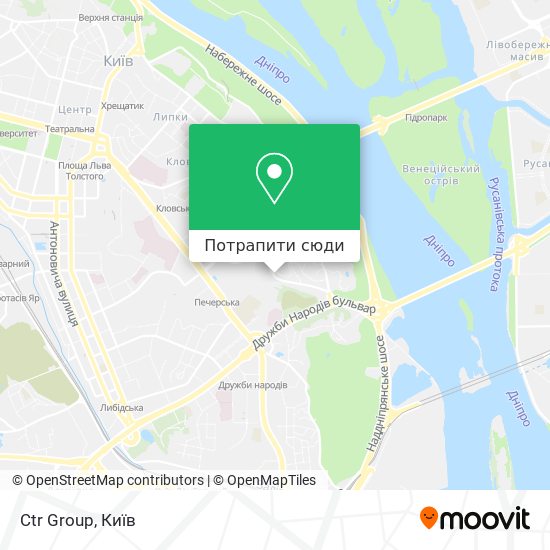 Карта Ctr Group