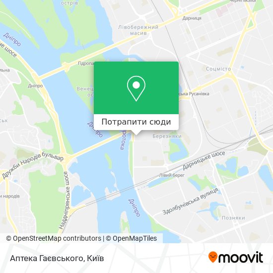 Карта Аптека Гаєвського