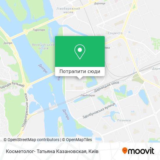 Карта Косметолог- Татьяна Казановская