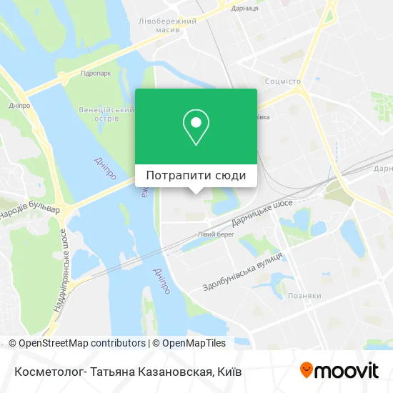 Карта Косметолог- Татьяна Казановская