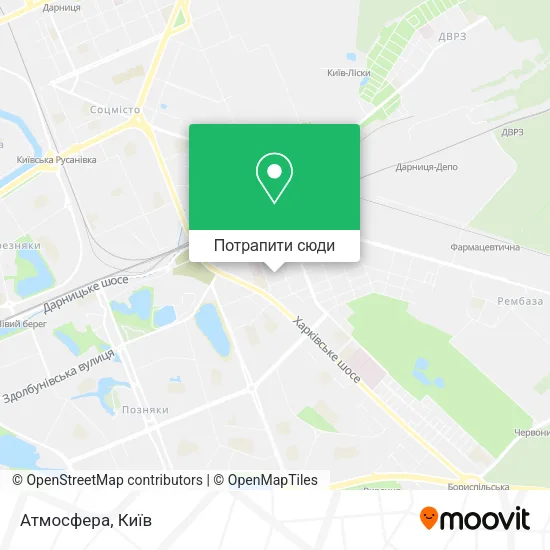 Карта Атмосфера