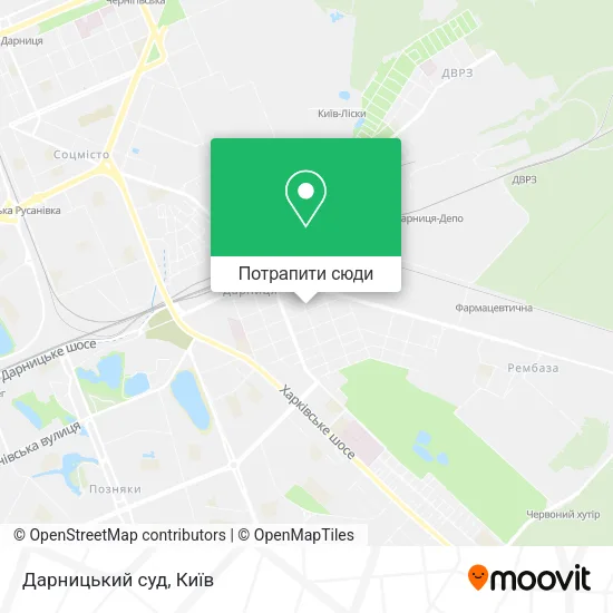 Карта Дарницький суд