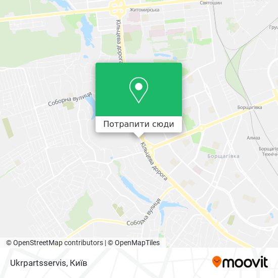 Карта Ukrpartsservis