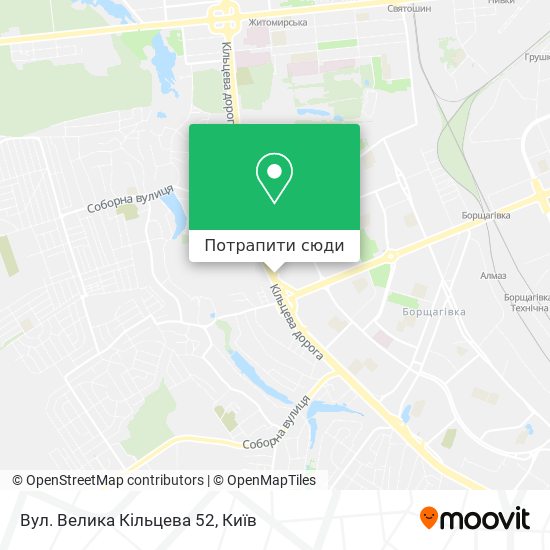 Карта Вул. Велика Кільцева 52