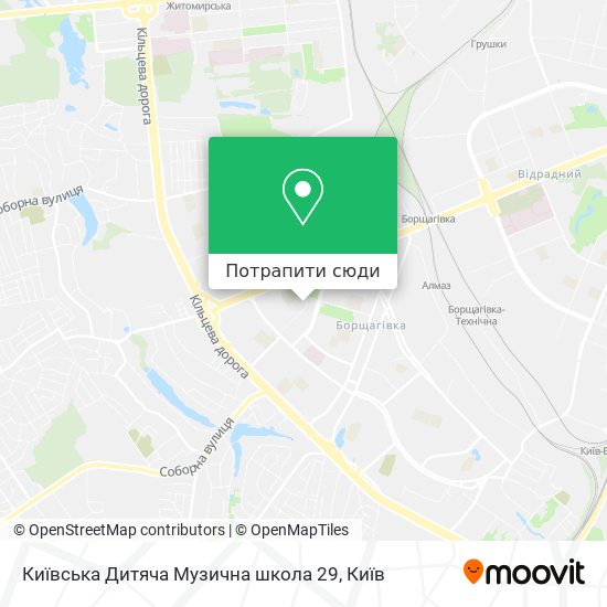 Карта Київська Дитяча Музична школа 29