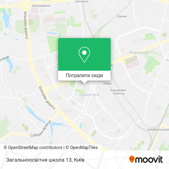 Карта Загальноосвітня школа 13