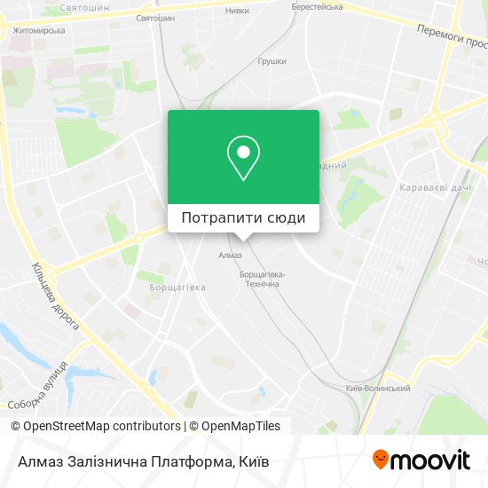Карта Алмаз Залізнична Платформа