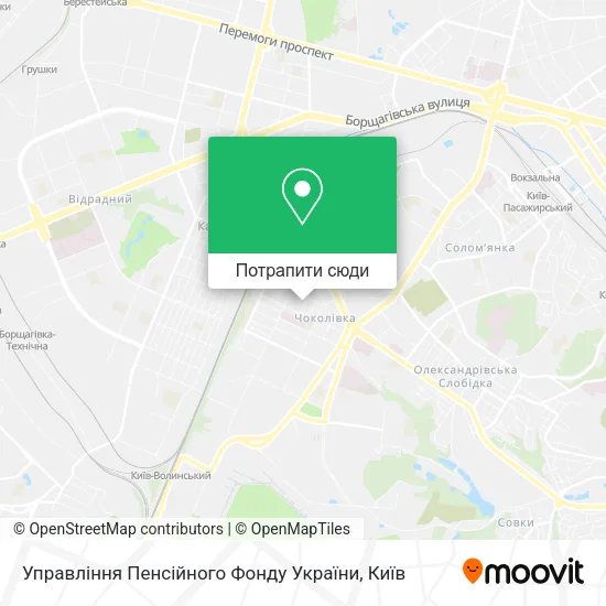 Карта Управління Пенсійного Фонду України