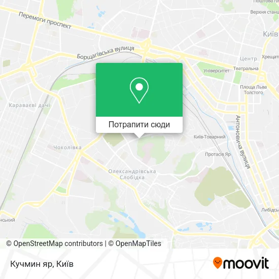 Карта Кучмин яр