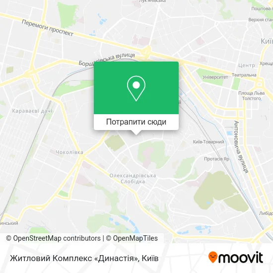Карта Житловий Комплекс «Династія»