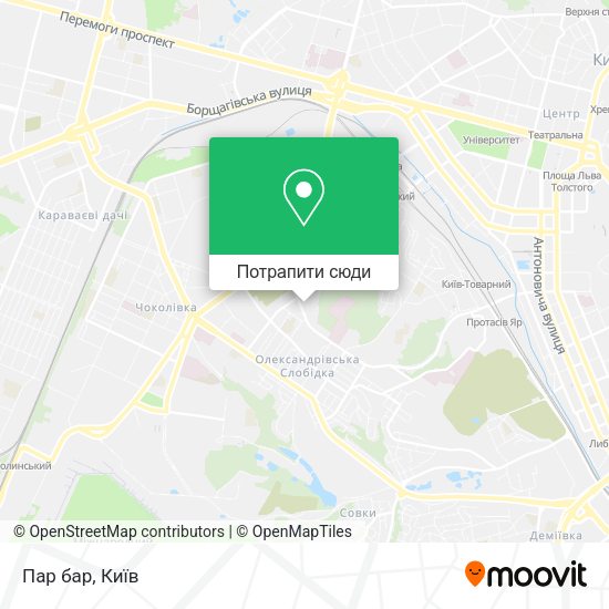Карта Пар бар