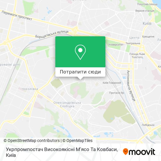 Карта Укрпромпостач Високоякісні М'ясо Та Ковбаси