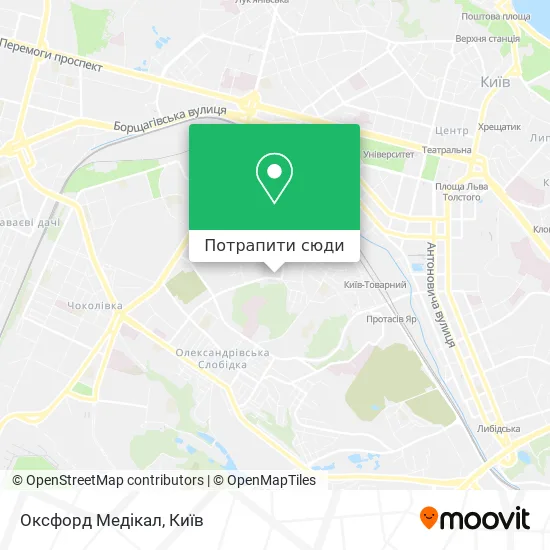 Карта Оксфорд Медікал