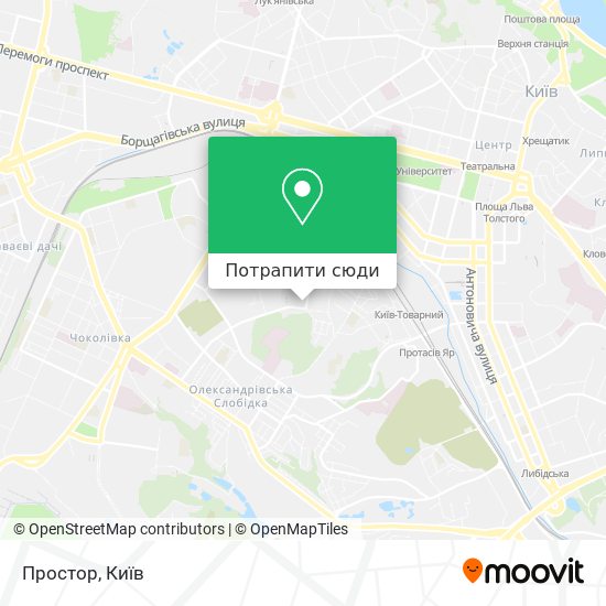 Карта Простор