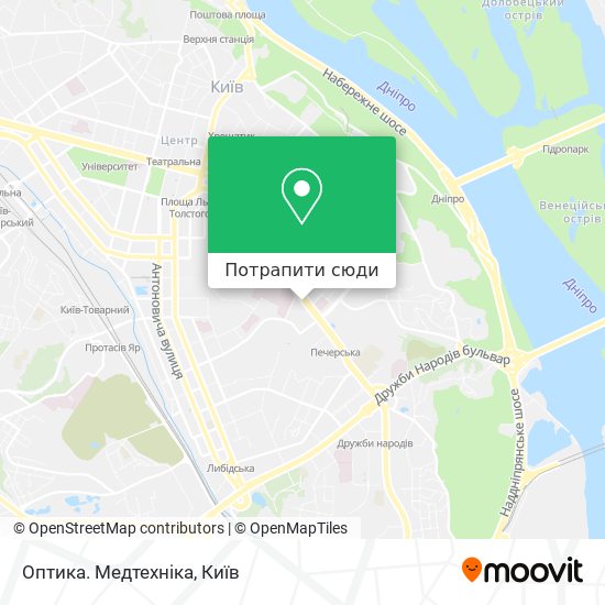 Карта Оптика. Медтехніка