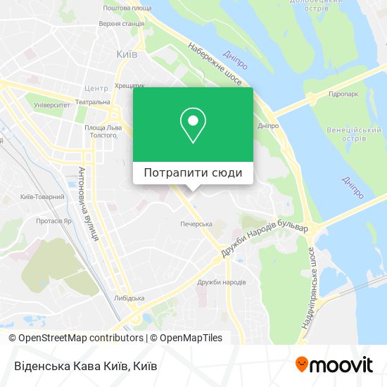 Карта Віденська Кава Київ
