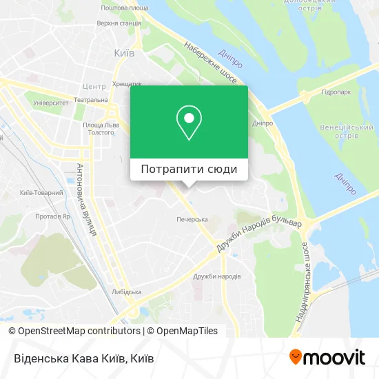 Карта Віденська Кава Київ