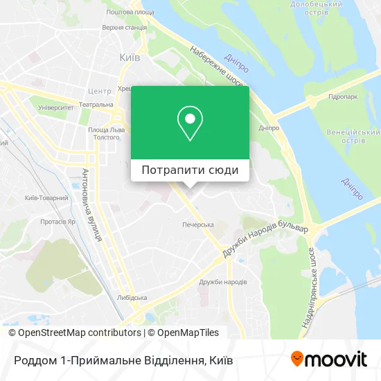 Карта Роддом 1-Приймальне Відділення
