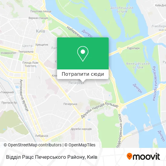 Карта Відділ Рацс Печерського Району