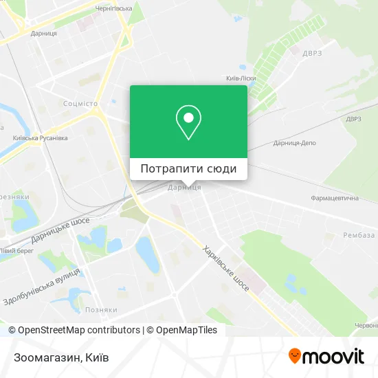 Карта Зоомагазин