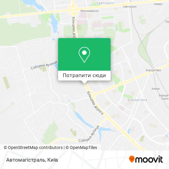 Карта Автомагістраль