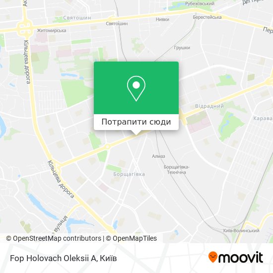 Карта Fop Holovach Oleksii A