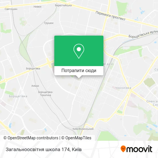 Карта Загальноосвітня школа 174