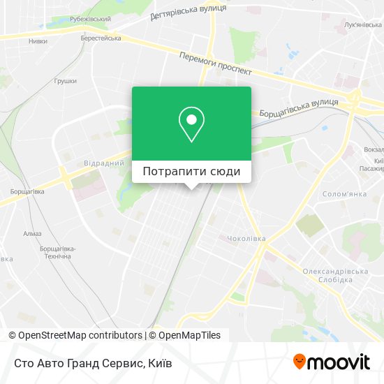 Карта Сто Авто Гранд Сервис