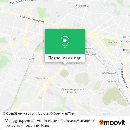 Карта Международная Ассоциация Психосоматики и Телесной Терапии