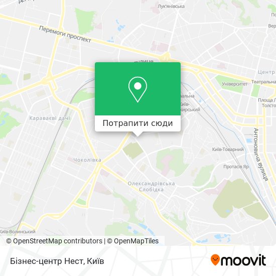 Карта Бізнес-центр Нест