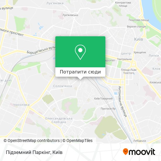 Карта Підземний Паркінг