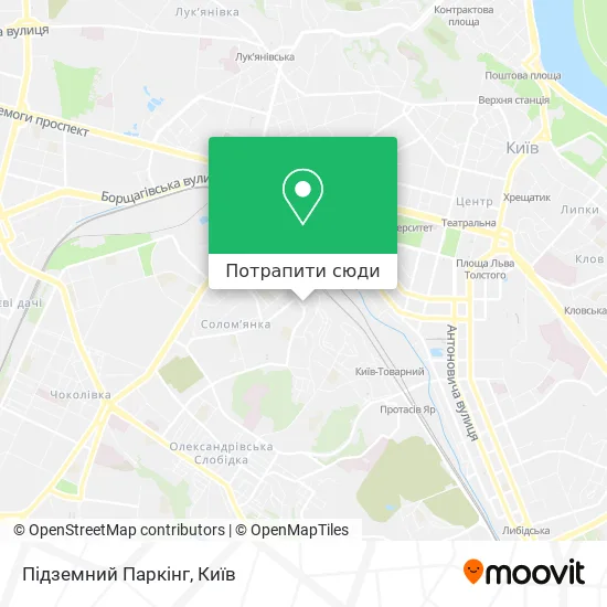 Карта Підземний Паркінг