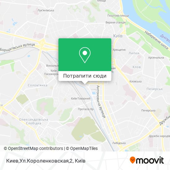 Карта Киев,Ул.Короленковская,2