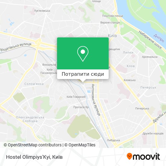 Карта Hostel Olimpiys'Kyi