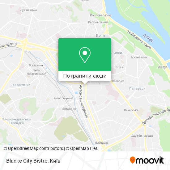 Карта Blanke City Bistro