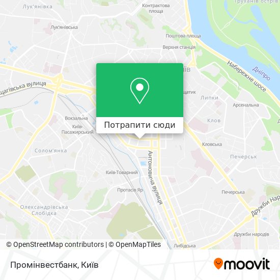 Карта Промінвестбанк