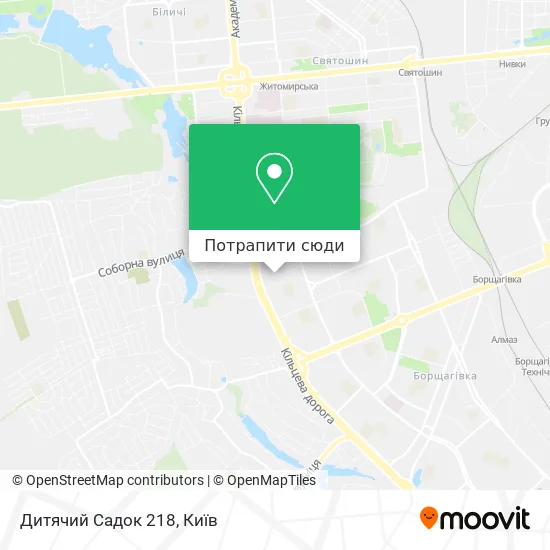 Карта Дитячий Садок 218