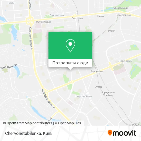Карта Chervonetabilenka