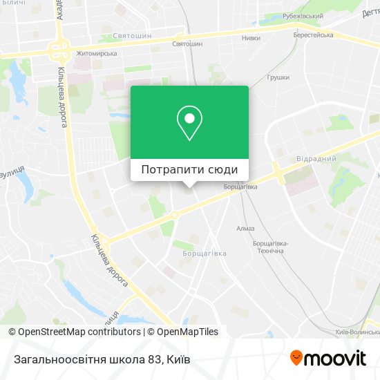 Карта Загальноосвітня школа 83