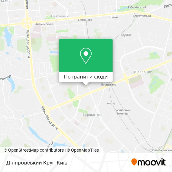 Карта Дніпровський Круг